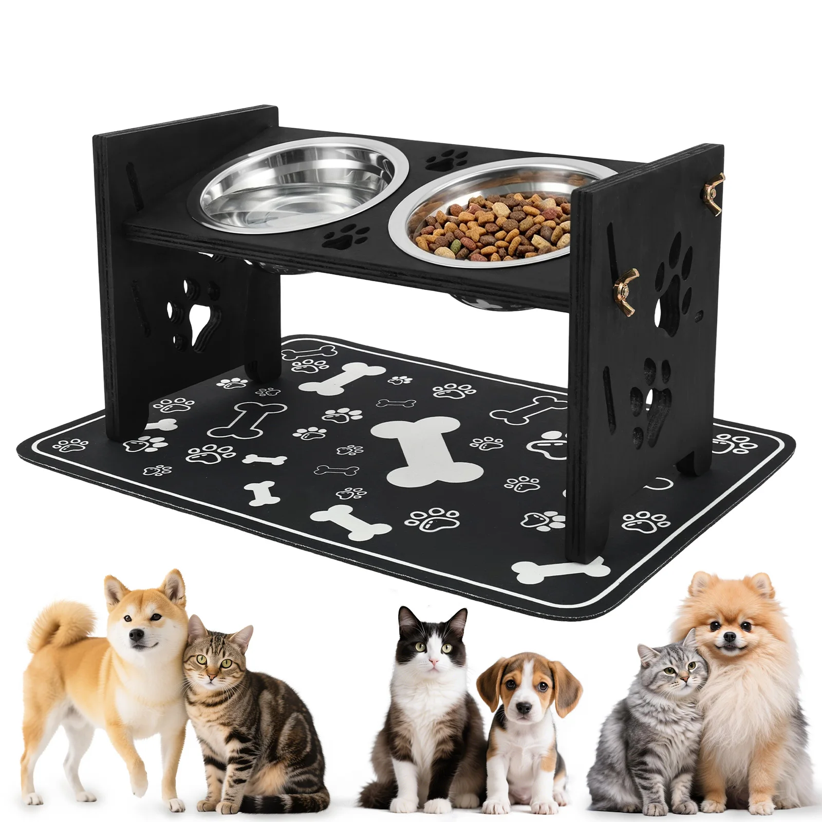 Royal Canin Food Medium - Mangkuk Makan Anjing Terangkat dengan Stand